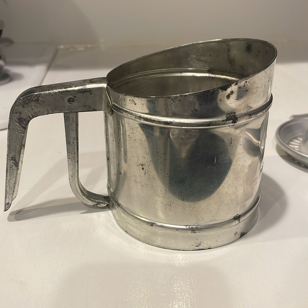 Vintage Foley aluminum sifter